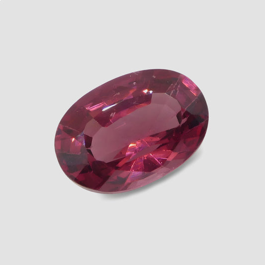 3.39ct Oval Red Spinel IGI  Certified Mahenge, Tanzania Unheated Anniversary Gift