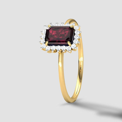 Natural Hessonite Garnet 5.25 Carat ring, 925 Sterling Silver, Gold Plated, Handmade ring for Men And Women, Christmas Gift