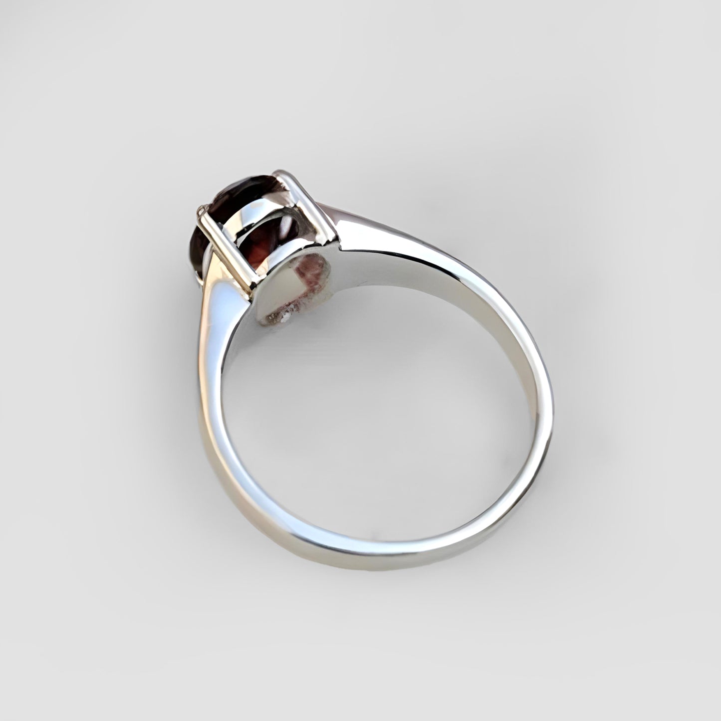 Natural Hessonite Garnet 5.25 Carat Ring 925 Sterling Silver Handmade Ring For Men And Woman, Anniversary Gift.