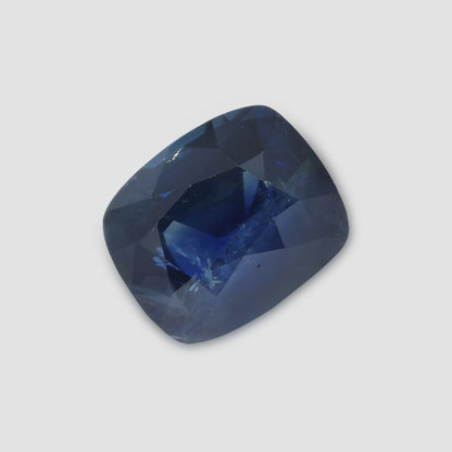 8.96 ct Blue Sapphire Cushion IGI Certified Ethiopian, Unheated Anniversary Gift For love