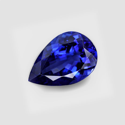 2.32ct Pear Blue Sapphire IGI Certified Sri Lanka Gemstone Anniversary Astrology Gift