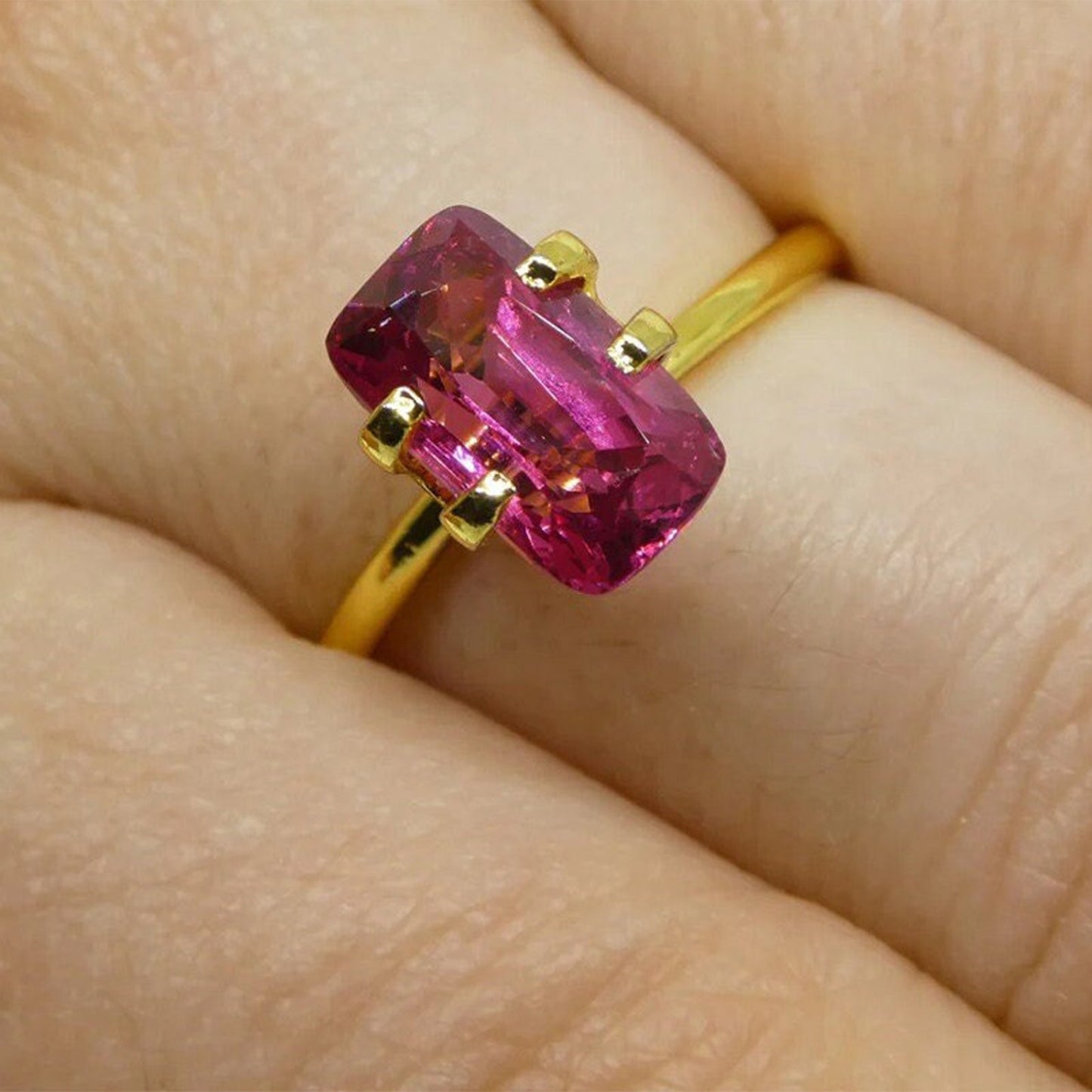 2.74ct Cushion Purplish Pink Mahenge Spinel IGI Certified Unheated Anniversary Gift For Love