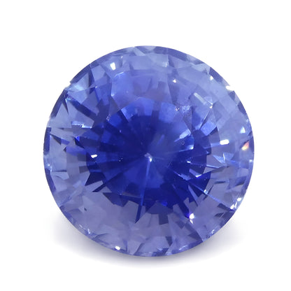 2.21ct Round Blue Sapphire IGI Certified Sri Lanka Astrology Anniversary Gift