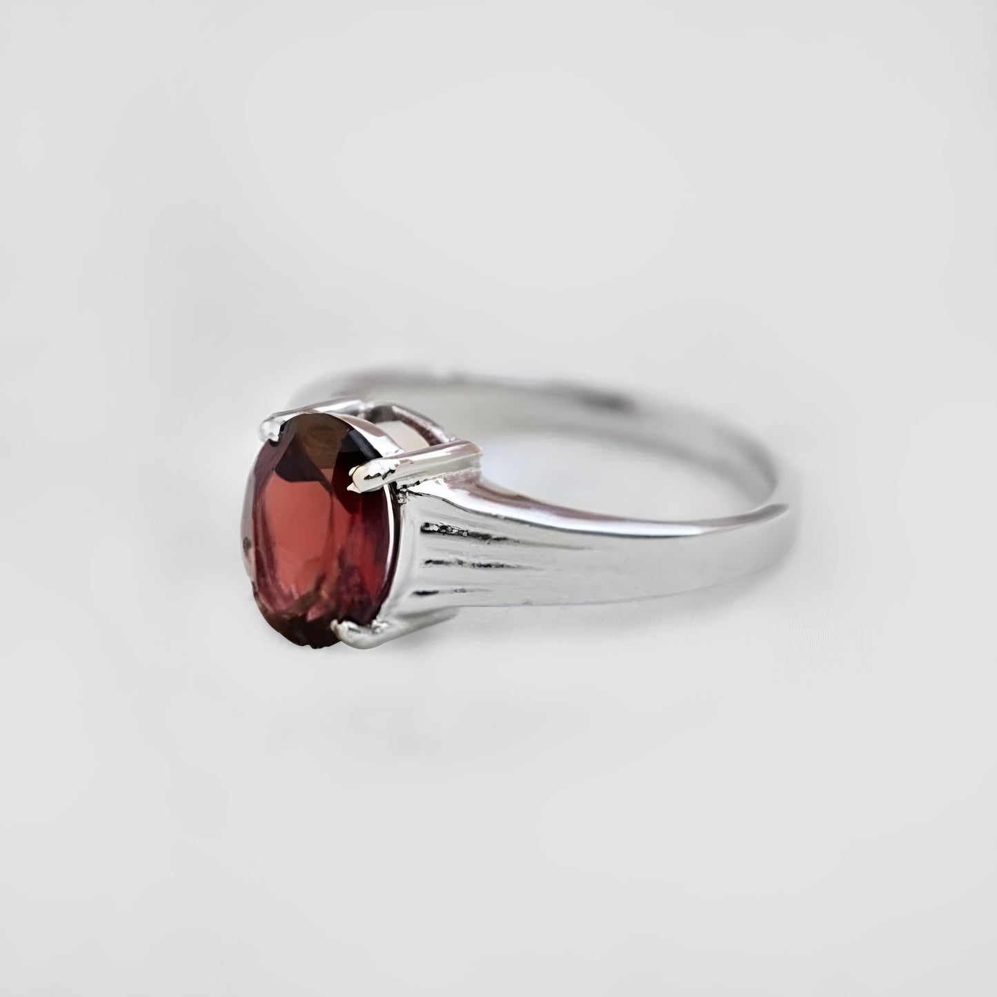 Natural Hessonite Garnet 5.25 Carat Ring 925 Sterling Silver Handmade Ring For Men And Woman, Anniversary Gift.