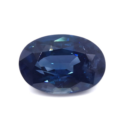 3.87ct Oval Greenish Blue Sapphire IGI Certified Madagascar Anniversary gift