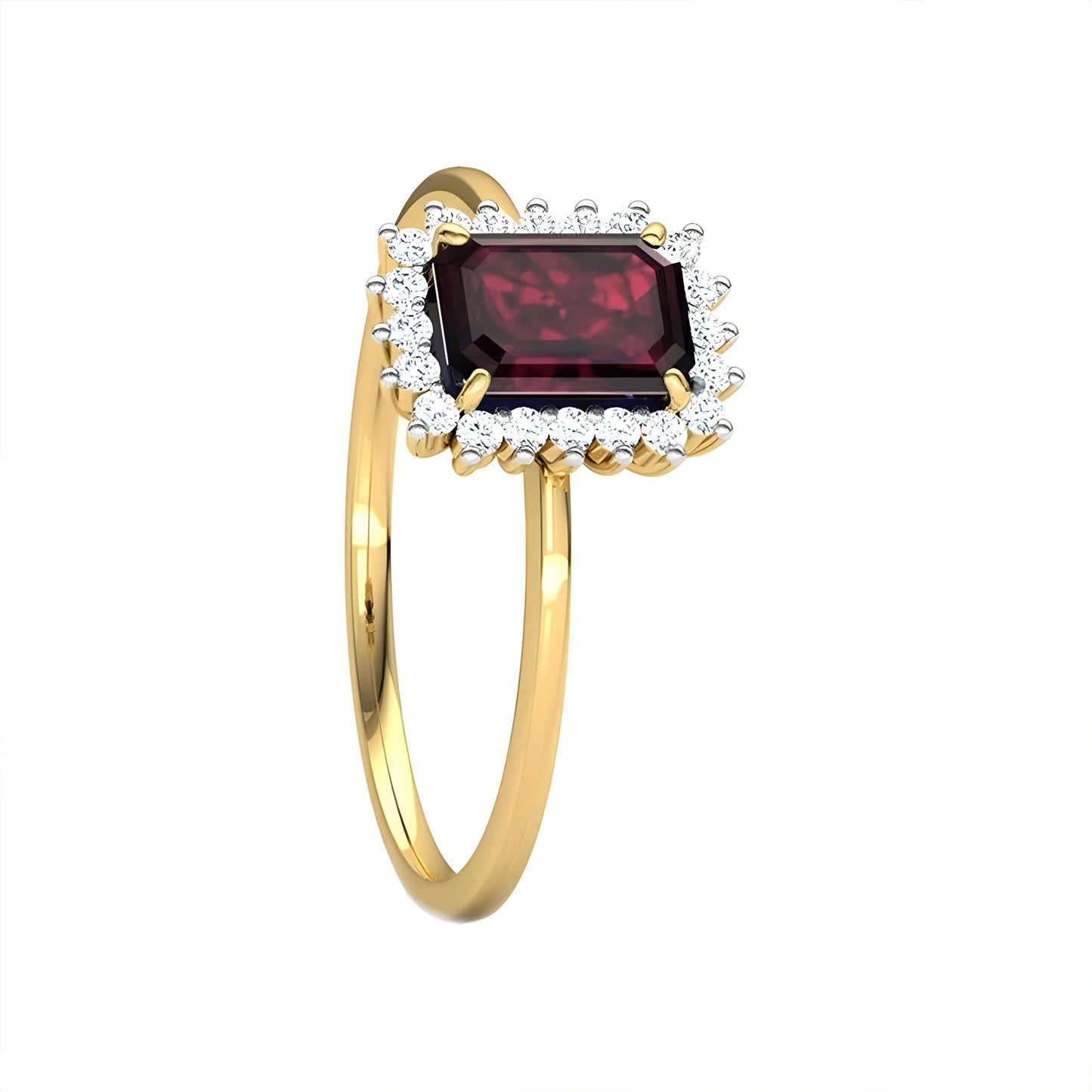 Natural Hessonite Garnet 5.25 Carat ring, 925 Sterling Silver, Gold Plated, Handmade ring for Men And Women, Christmas Gift