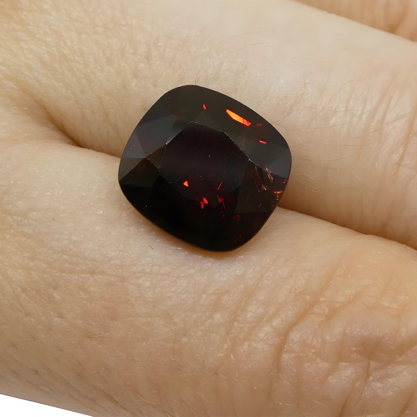 6.43ct Cushion Red Spinel IGI Certified Burma (Myanmar) Unheated Anniversary Gift For Love