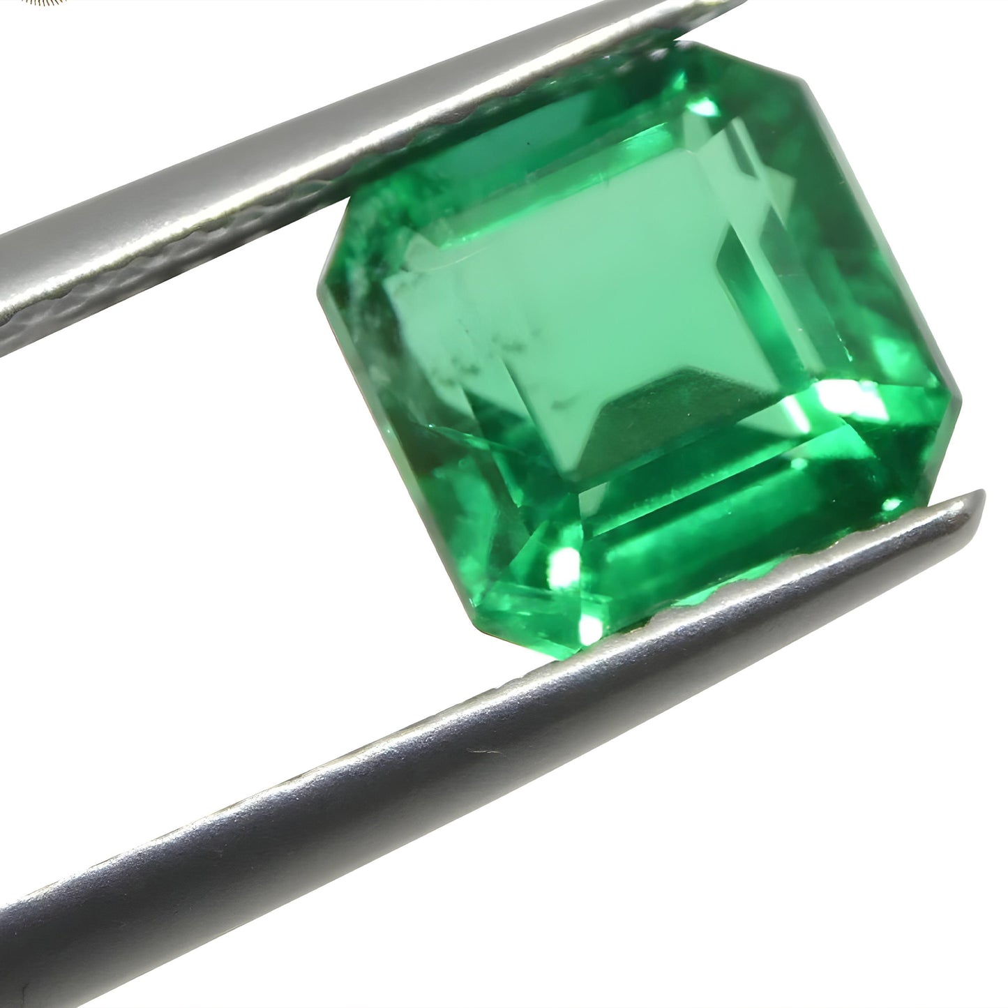 2.08ct Square/Octagonal Green Emerald IGI Certified Zambia Anniversary Astrology Gift For Love