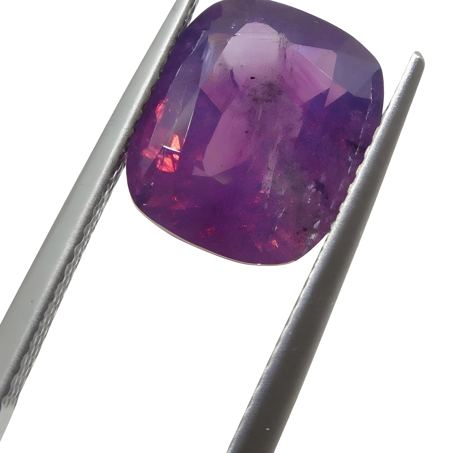 5.96ct Cushion Trapiche-Like Pinkish Purple Sapphire IGI Certified, Pakistan Anniversary Gift