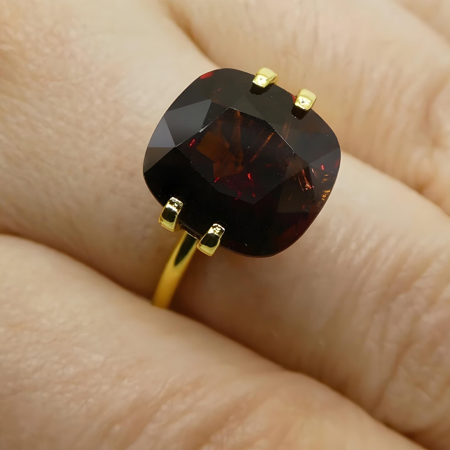 6.43ct Cushion Red Spinel IGI Certified Burma (Myanmar) Unheated Anniversary Gift For Love