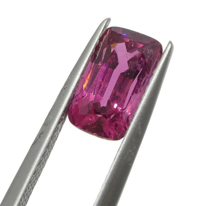 2.74ct Cushion Purplish Pink Mahenge Spinel IGI Certified Unheated Anniversary Gift For Love