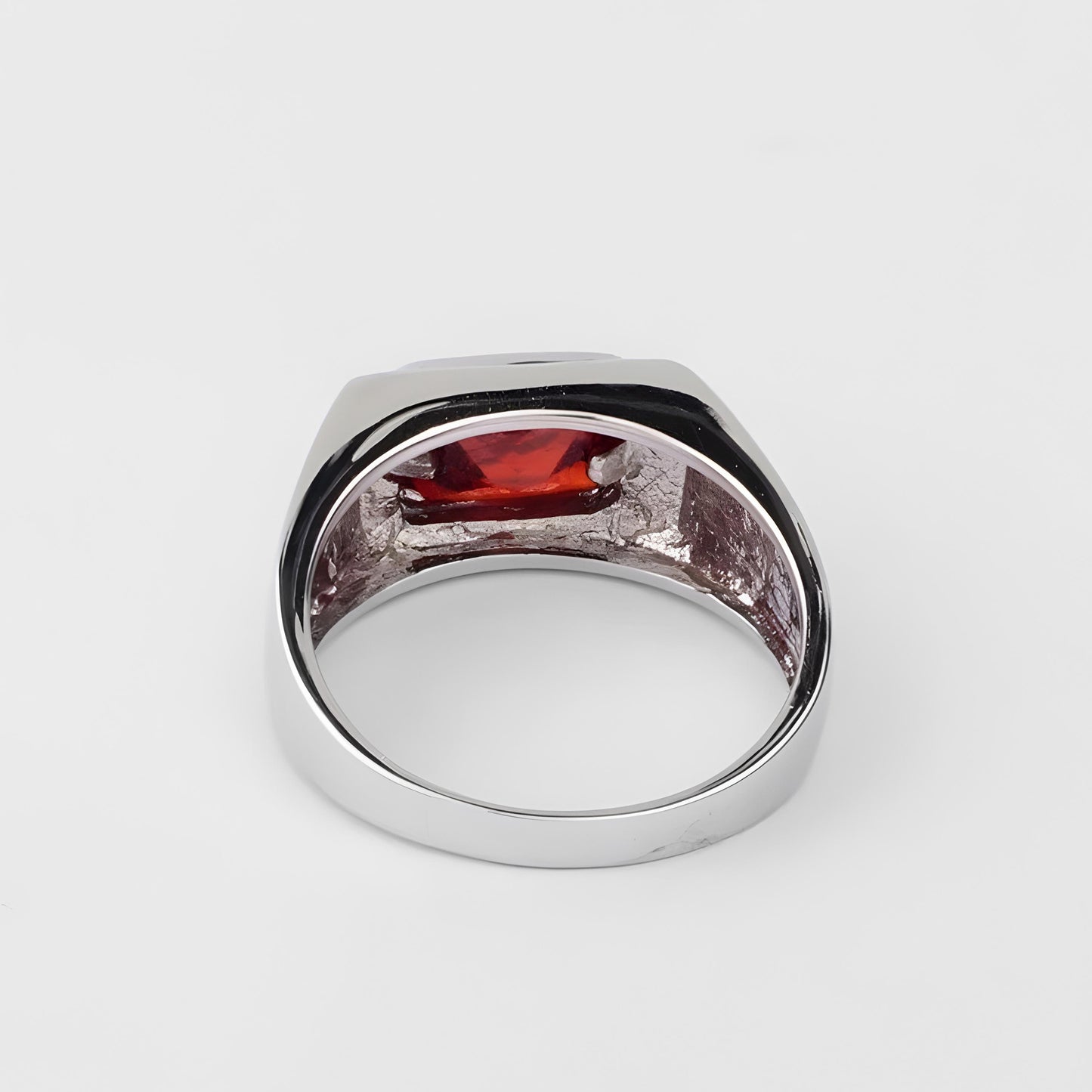 Natural Hessonite Garnet 5.25 Carat Ring, 925 Sterling Silver, Handmade Ring For Men And Woman, Christmas Gift