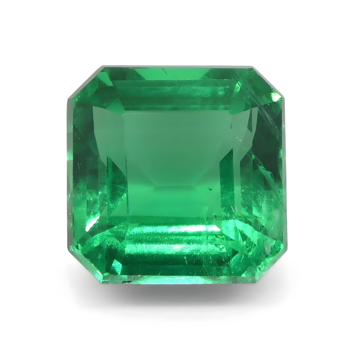 2.08ct Square/Octagonal Green Emerald IGI Certified Zambia Anniversary Astrology Gift For Love