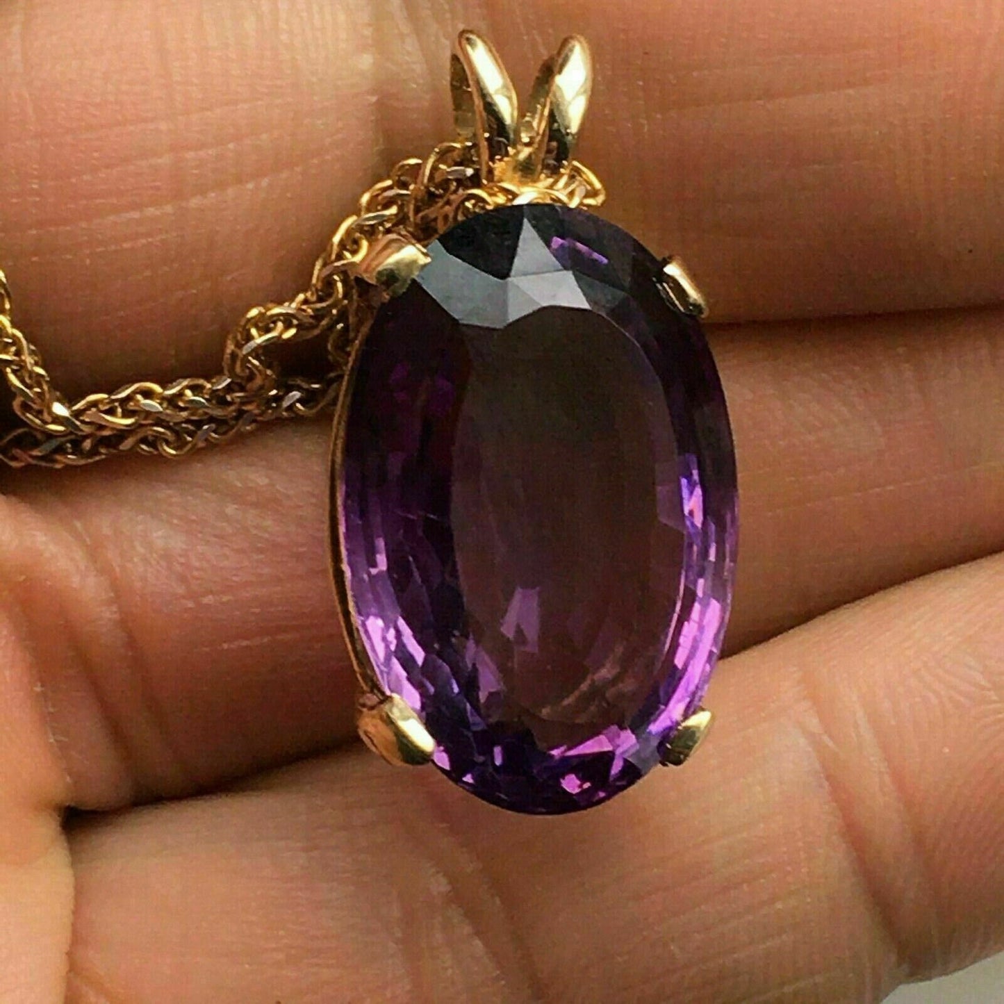 925 Sterling Silver  Amethyst Necklace Personalized June Birthstone Pendant Gold  Necklace Birthstone Jewelry  Valentine Gifts for Her