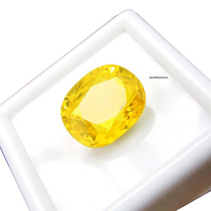 IGI CERTIFIED 6 .25 Carat. Unheated Untreated Yellow Sapphire Pukhraj Stone Ceylon Gemstone