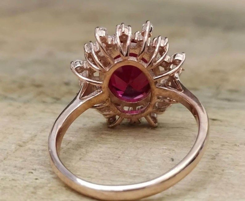 Qalb Red Ruby Gold-Plated Ring