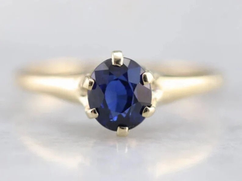 Natural Blue Sapphire 5.25 Carat ring, 925 Sterling Silver, Handmade ring For Men And Women, Christmas Gift