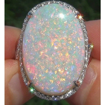 Natural 8.25 Carat Opal Ring, 925 Sterling Silver, Handmade Ring For Men And Woman, Christmas Gift.