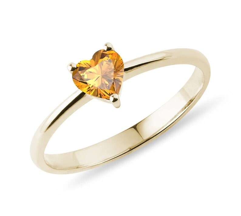 Natural Yellow Citrine 3.75 Carat Ring, 925 Sterling Silver, Handmade Ring For Men And Woman, Christmas Gift