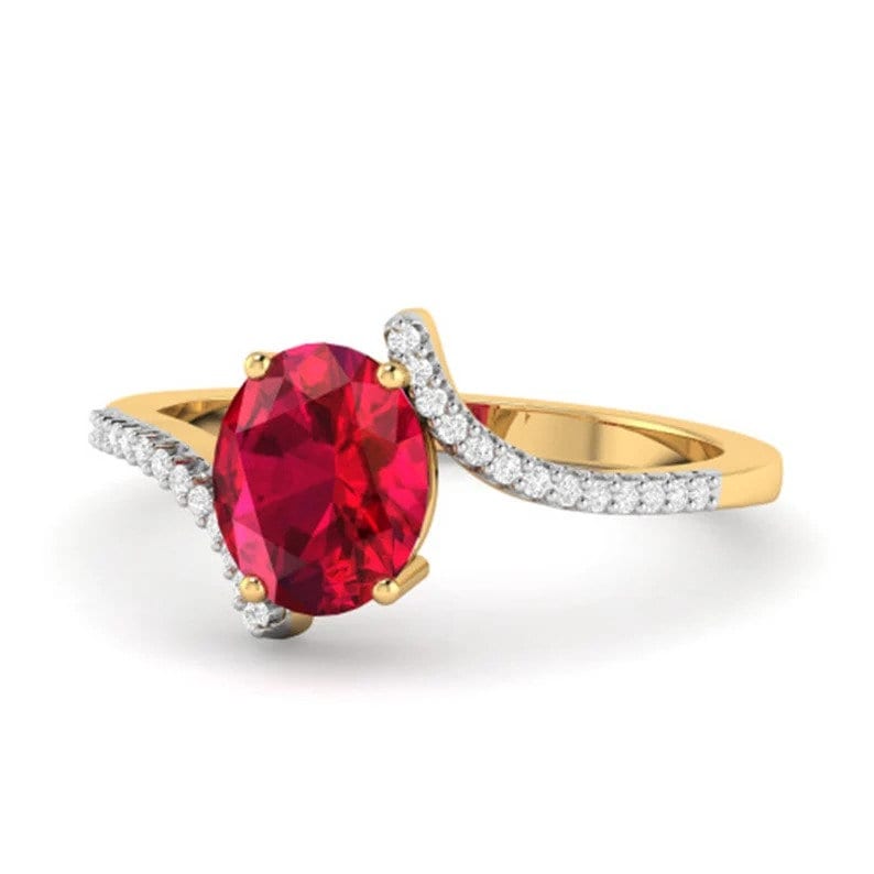 Layālī Ruby Sterling Silver Ring