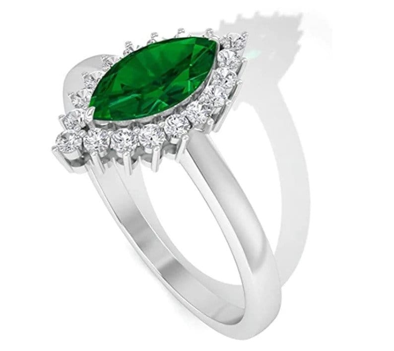 Natural 5.25 Carat Emerald Ring , 925 Sterling Silver, Handmade Ring For Men And Woman, Christmas Gift