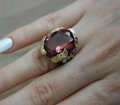 Dhahab Alexandrite Gold-Plated Ring