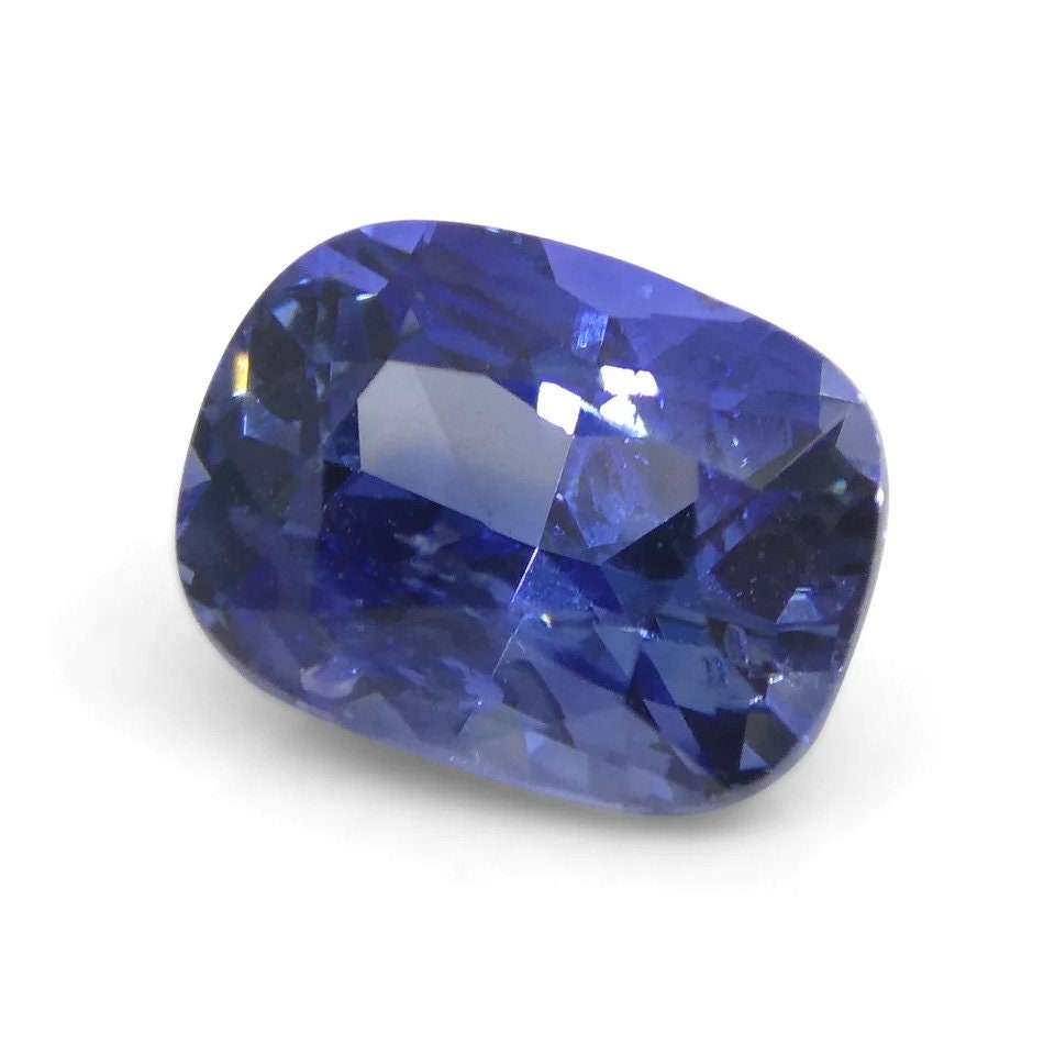 Natural Sapphire 1.63ct Cushion Blue Sapphire IGI Certified Gemstone For Gift