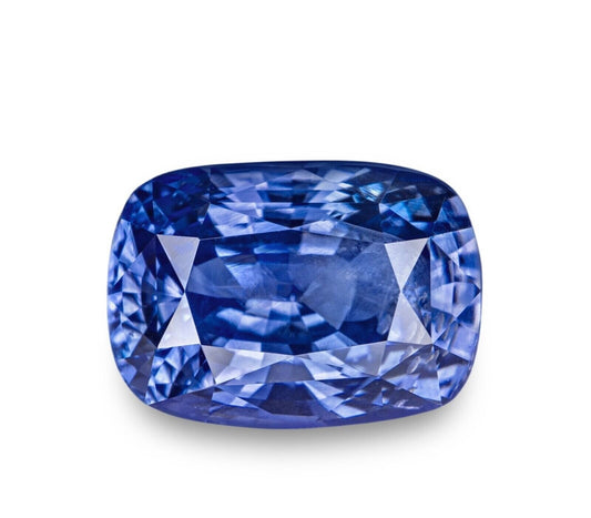 IGI Certified KASHMIR Cornflower Blue Sapphire 6.28 Ct. Natural Unheated CUSHION Cut Anniversary Gift