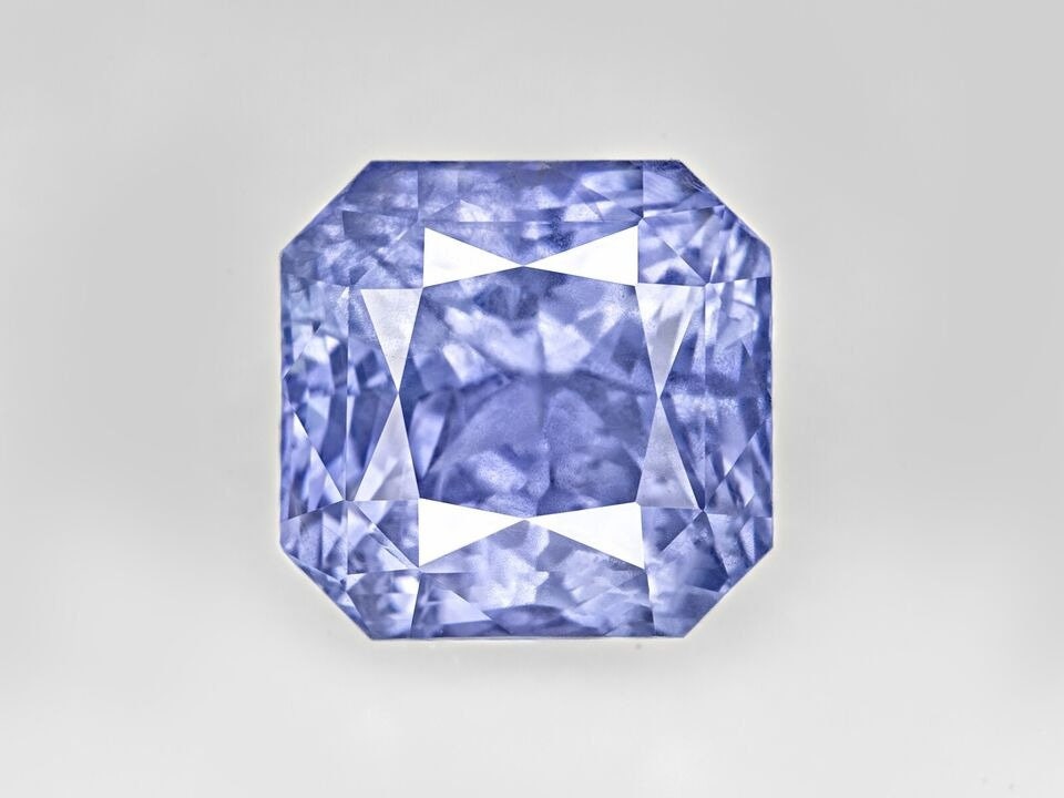 IGI Certified CEYLON Sri lanka Blue Sapphire 6.9 Ct. Natural Unheated OCTAGON Eye-Clean Blue Sapphire Astrology Gift