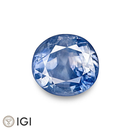 IGI Certified KASHMIR Blue Sapphire 3.44 Ct. Natural Untreated OVAL Cut Anniversary Gift