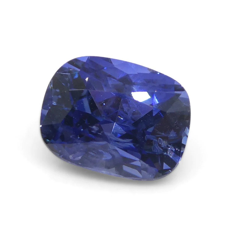 Natural Sapphire 1.63ct Cushion Blue Sapphire IGI Certified Gemstone For Gift