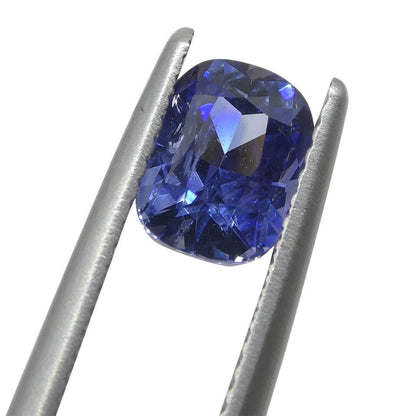 Natural Sapphire 1.63ct Cushion Blue Sapphire IGI Certified Gemstone For Gift