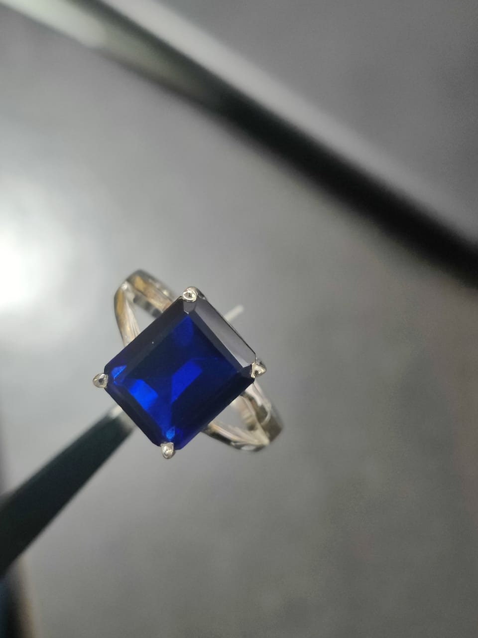 925 Sterling Silver, Natural Blue Sapphire 6.50 Carat Ring Handmade Ring For Men And Woman, Anniversary Gift.