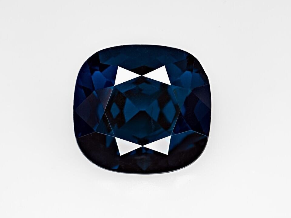 IGI Certified Sri Lankan Spinel 3.06 Ct. Natural Untreated Cushion Twilight Blue Spinal Anniversary Gift