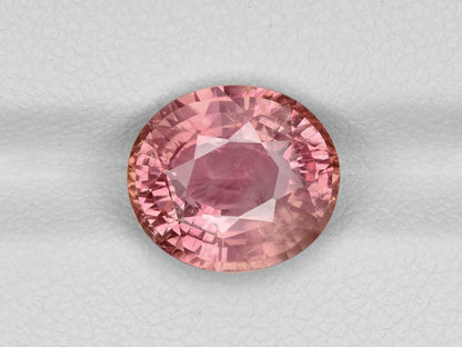 IGI Certified SRI LANKA Padparadscha Sapphire 5.03 Cts Natural Untreated Oval Anniversary Gift