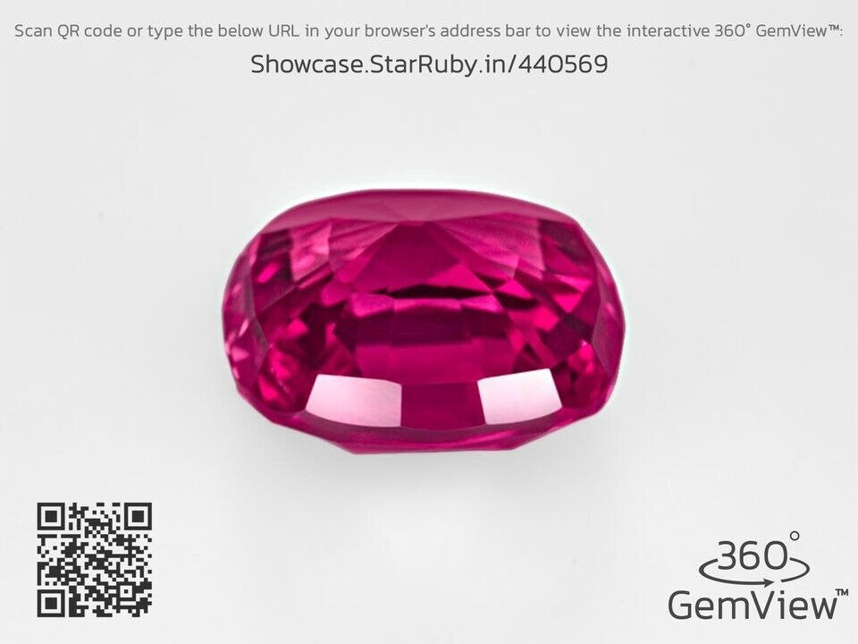 IGI Certified MOZAMBIQUE Ruby 4.01 Ct. Natural Untreated CUSHION Eye-Clean Rare Anniversary Gift