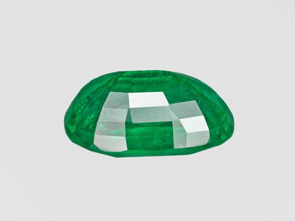 IGI Certified ETHIOPIA Emerald 5.24 Ct. Natural Spring GREEN Cushion Mixed Cut Anniversary Gift