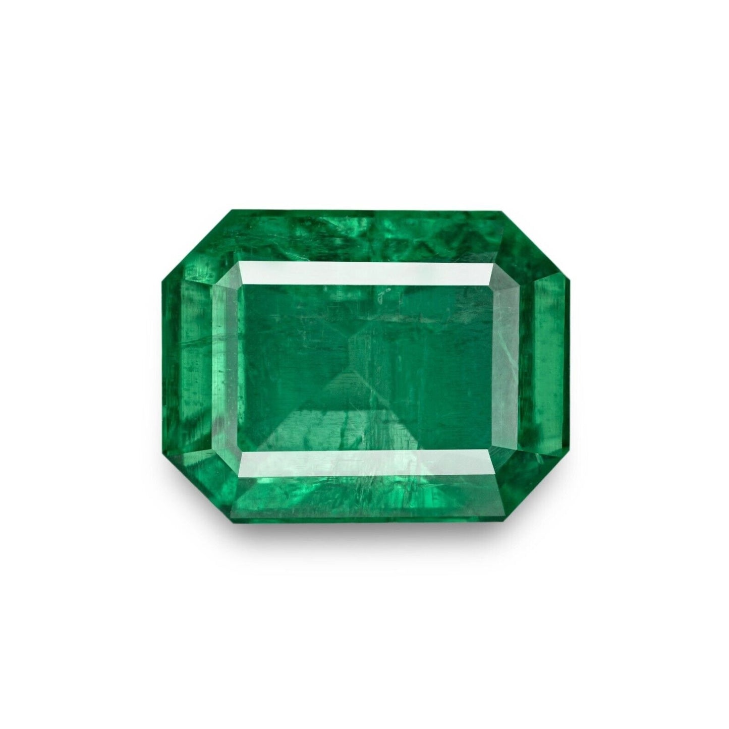 IGI Certified ZAMBIA Emerald 6.26 Ct. Grass Green Natural Octagon Cut Astrology Gift