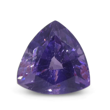 IGI Certified 1.44ct Trillion Purple Sapphire from East Africa, Unheated Anniversary Gift For Love