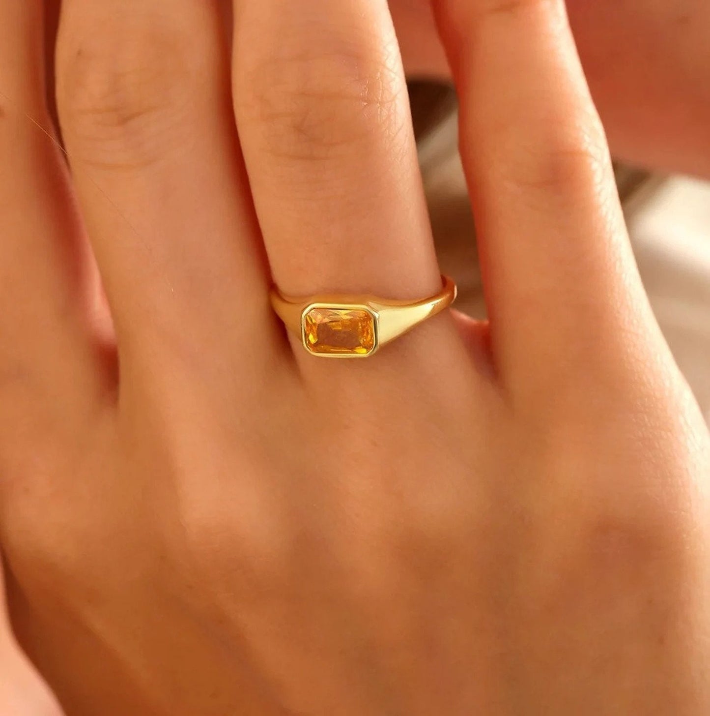 Natural Yellow Sapphire Ring, 5.25 Carat Pukhraj Ring Handmade Ring Panchdhatu Astrology Ring Gift For Men's And Women's