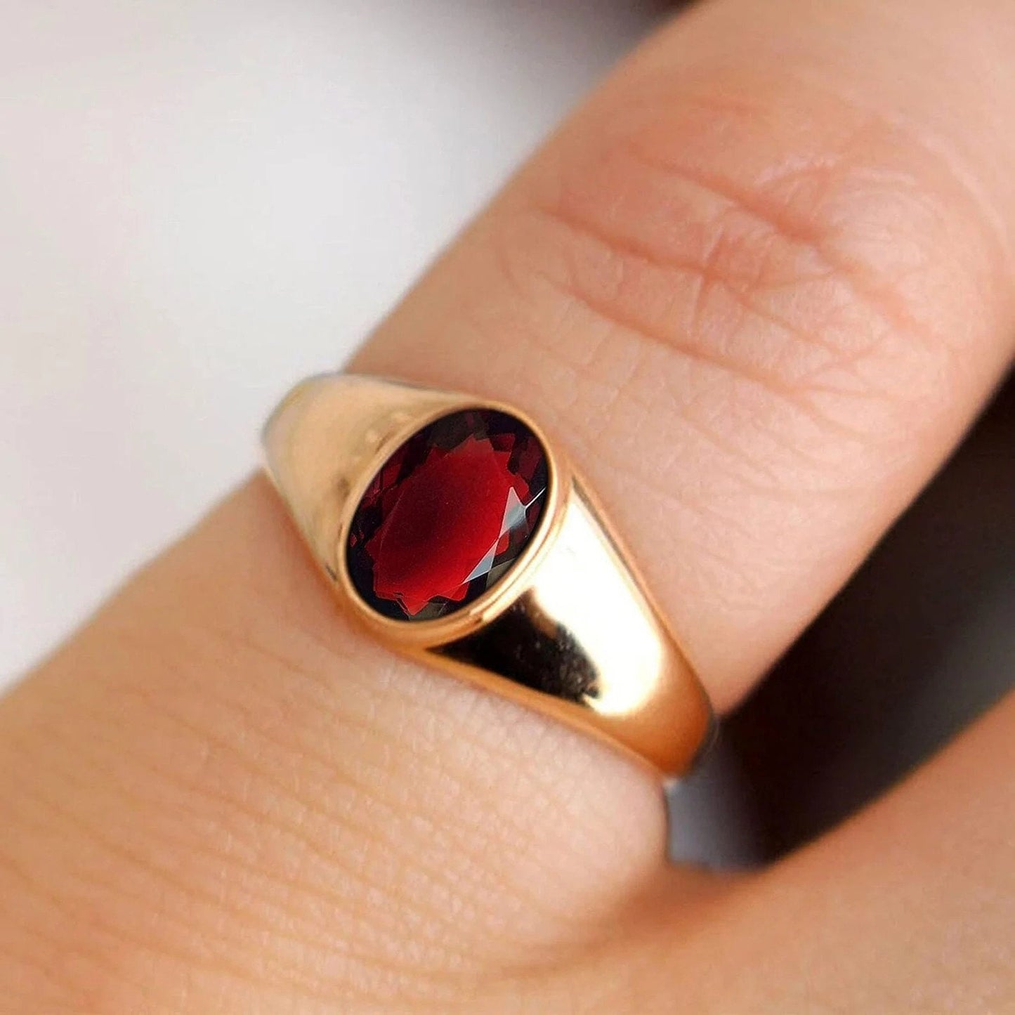 Natural Certified Hessonite Garnet/Gomed 6.25 Ct. Gemstone Unisex Ring Panchdhatu Ring