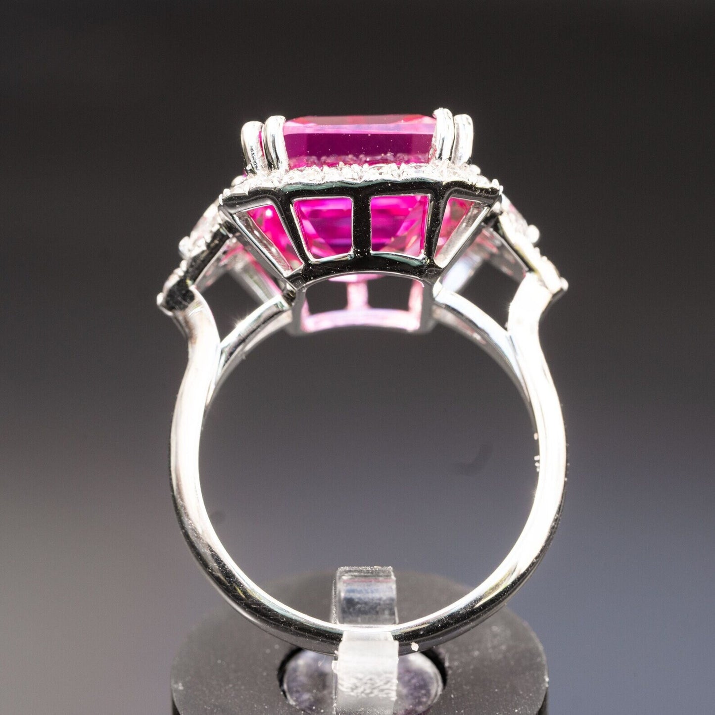 Pink sapphire ring for women, Statement sapphire ring, Cocktail ring, Large Vintage Sapphire ring Gift For Love